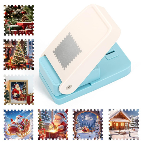 Square hole punch stamp - square,