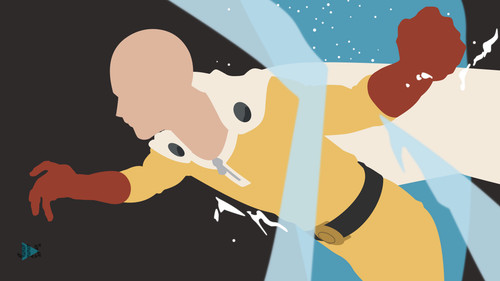 One punch man minimalism - man,