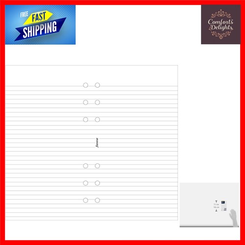 White ruled organiser - ruled,